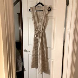 Zara gingham midi dress